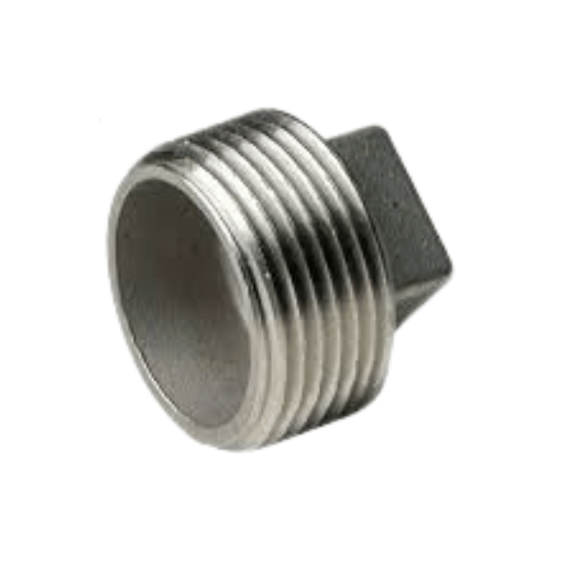 Tapa Tornillo Fitting 150 Libras Acero Inoxidable